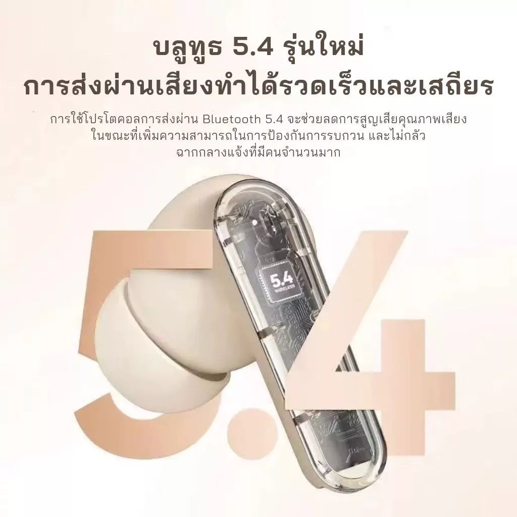 STEREO TWS 5.4 หูฟังไร้สาย สัมผัสอัจฉริยะ แบตอยู่นาน thumbnail 9