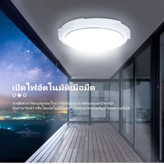 【รับประกัน30ปี】25000W ไฟโซล่าเซลล โคมไฟเพดาน Solar Light สว่างอัตโนมัติเมื่อฟ้ามืด ชาร์จไฟอัตโนม