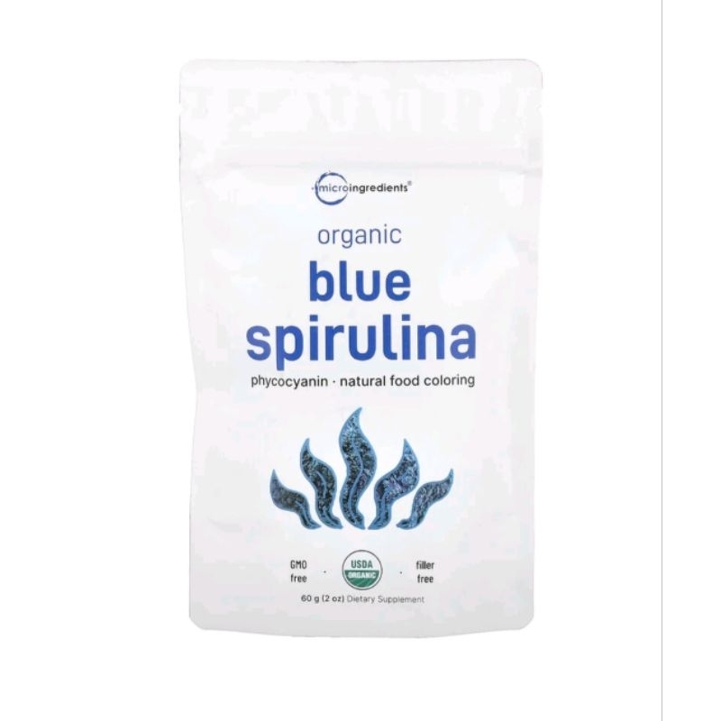 Organic 100% USDA Blue Spirulina Powder 60g