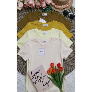 เสื้อยืดป้ายM.E : เสื้อยืดมี30สีพร้อมส่ง