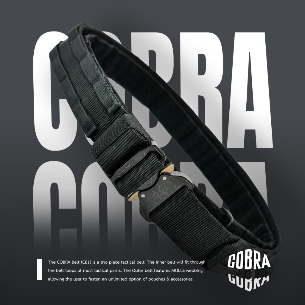 The COBRA Belt (CB1) เข็มขัดยุทธวิธี จาก TEAM TANGO หัวเข็มขัด COBRA แท้จาก AUSTRI-ALPIN ประเทศกออสเ