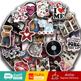 💥จัดส่งไว💥(101)สติกเกอร์ตกแต่งลายเท่ๆ 50 ชิ้น
