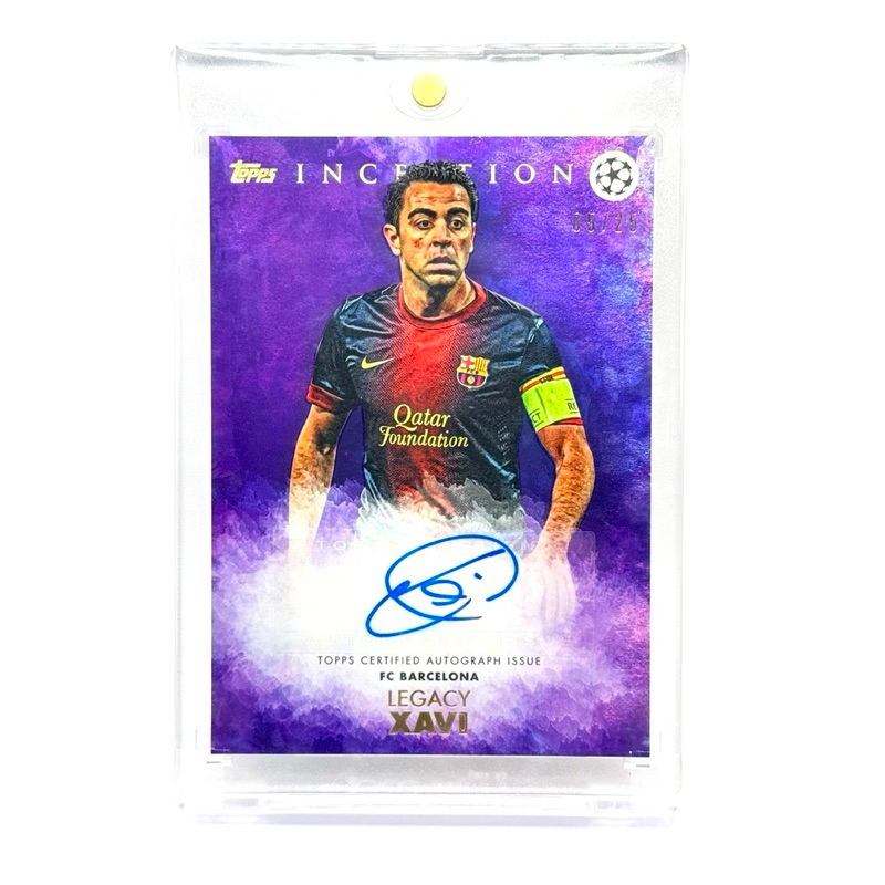 Topps Inception XAVI FC BARCELONA Autograph /25