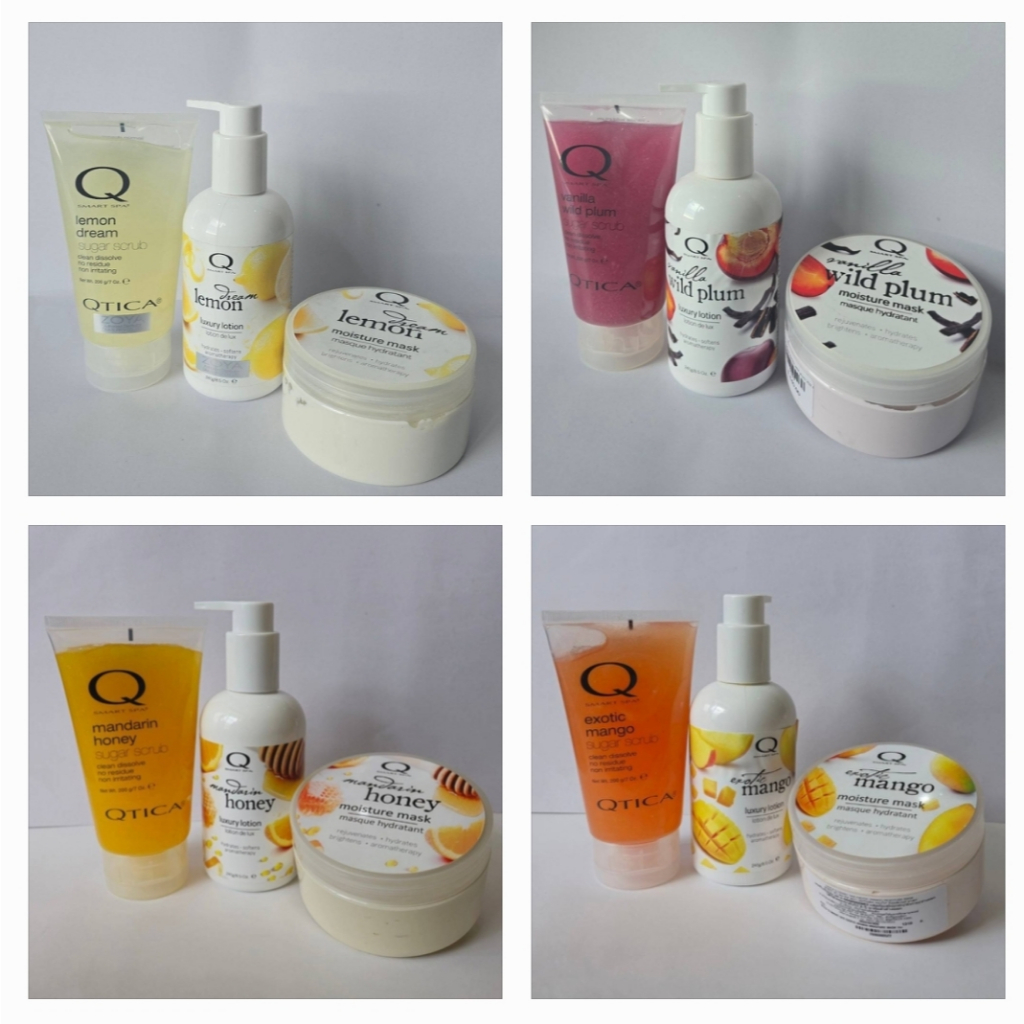 Qtica Spa set mini 4กลิ่น เซตสปา 3ชิ้น ขนาดมินิ ของแท้จากอเมริกา🇺🇲สปามือ สปาเท้า