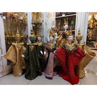 หุ่นกระบอกไทย งานสวย ขนาดสูง 60-75 ซม. หุ่นกระบอก ฝีมือช่างไ…