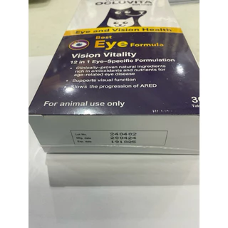 (soft Chew) Intervetta Ocluvita (30 เม็ด) Exp.26/08/2027 อาหารเสริมเพื่อบำรุงสายตาและดวงตา สำหรับสุนัขและแมว
