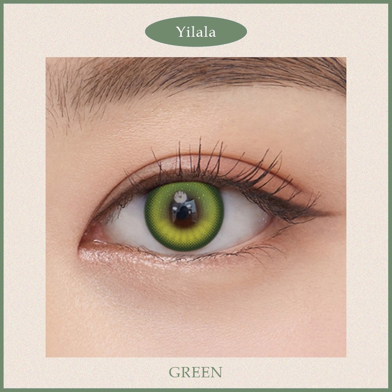 คอนแทคเลนส์ การมองเห็น (0.0~-4.50) ขนาดตาใหญ่ ใช้ได้ครึ่งปี ใส่สบาย คอนแทคเลนส์สีเขียว (จัดส่งจากไทย & จัดส่งรวดเร็ว) - รูปที่ 4