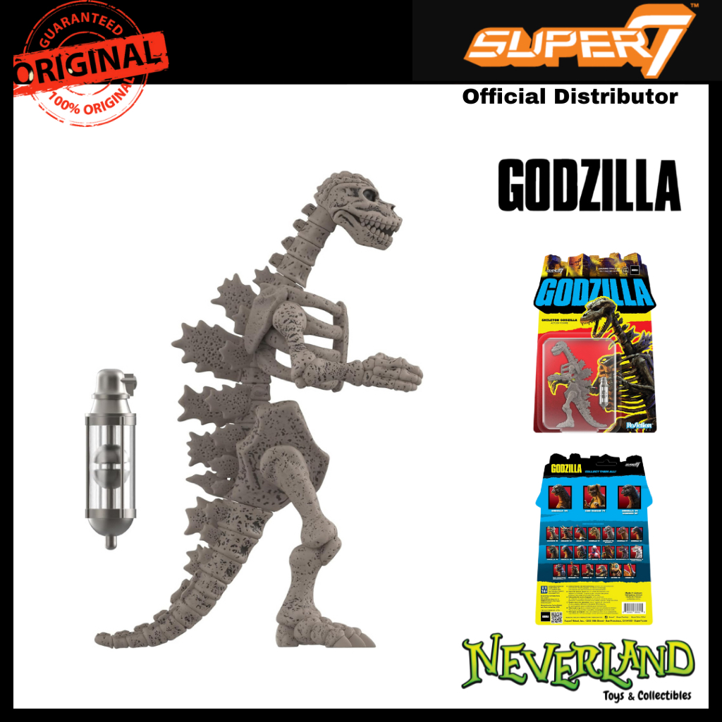 Super7 Godzilla Skeleton (Grey) Toho Reaction Figure
