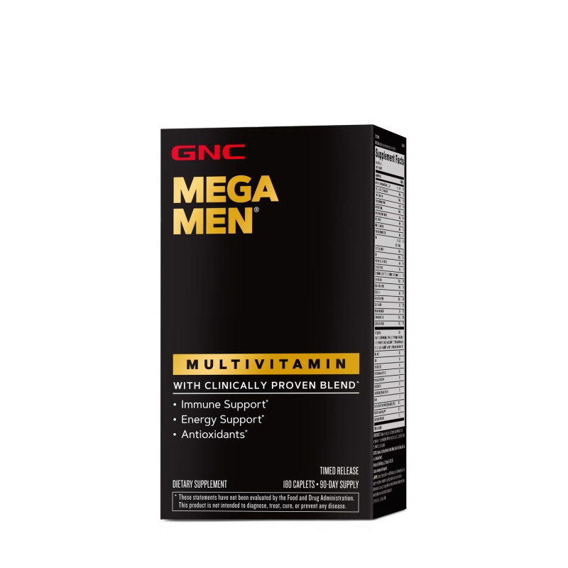 GNC MEGA MEN Male Multivitamin Anti-oxidation 180 tablets ชาย ผู้ชาย วิตามิน วิตามินรวมทางการแพทย์