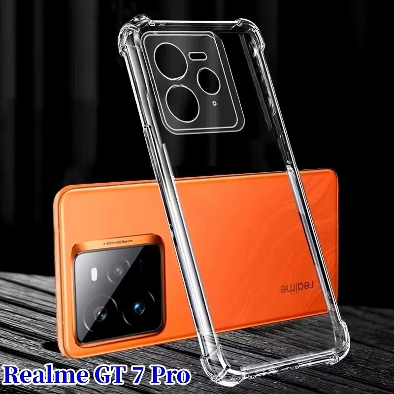 Realme GT 7 Proตรงรุ่น(พร้อมส่งในไทย)เคสTPUใสกันกระแทกแบบคลุมกล้องrealme GT 7 Pro