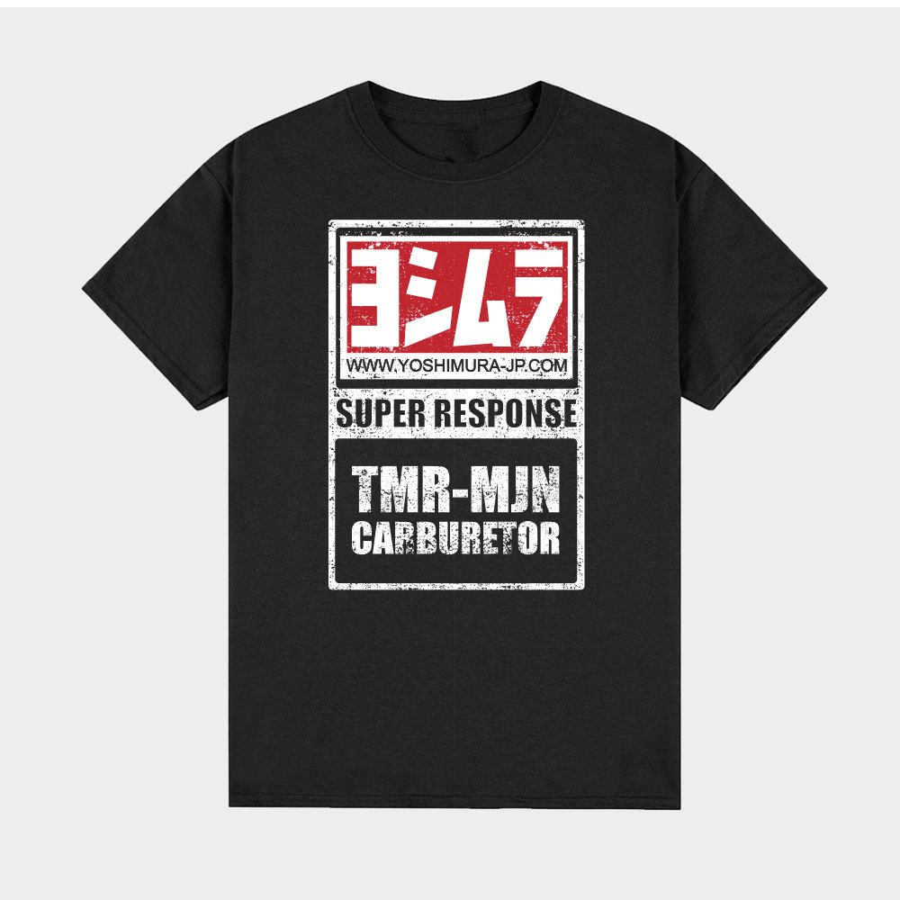 เสื้อยืด คอกลม เรซซิ่ง มอเตอร์ไซต์ โยชิมูระ YOSHIMURA ผ้าพรีเมียม 002 YAMAHA KAWASAKI SUZUKI