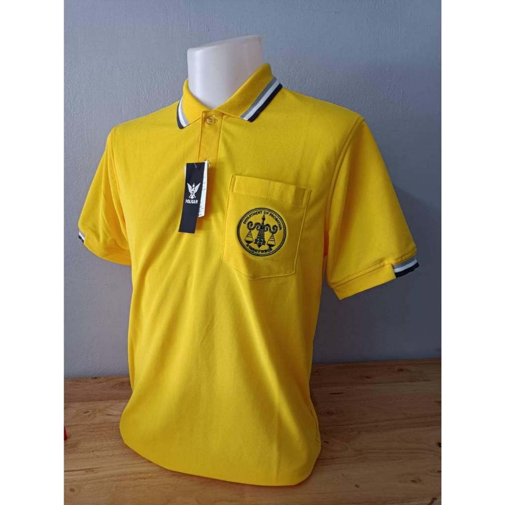 เสื้อโปโลกรมคุมประพฤติ โปโลปกขลิบPoligan