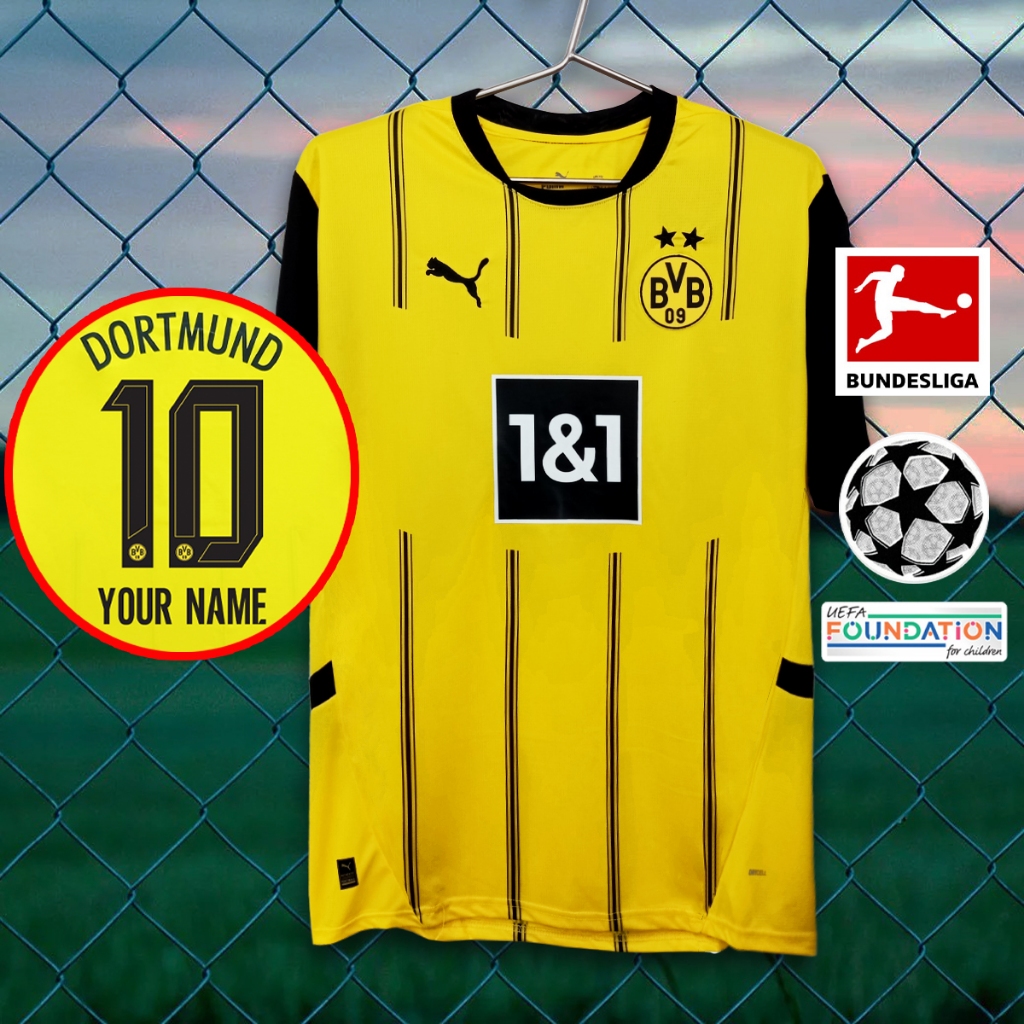 เสื้อฟุตบอลทีม เสือเหลือง เหย้า ปีล่าสุด 2024-25 AA0124 เกรดเชียร์ รับทำชื่อเบอร์ ไซส์เอเชีย XS-4XL
