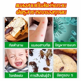 กำจัดแมลงสาบ ตุยยกทั้งรัง ยากำจัดแมลงสาบ เจลกำจัดแมลงสาบ กำจัดแมลงสาบทุกชนิด มี 8 แคปซูล