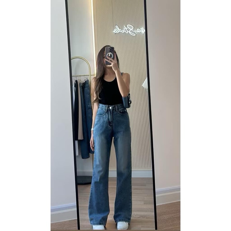 กางเกงยีนต์ Xs ป้าย wanisa.studio