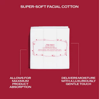 สำลีเช็ดหน้าชิเซโด้ Shiseido Facial Cotton 80g/165แผ่น คุณภาพดี อ่อนนุ่ม ไม่เป็นขุย ไม่ระคายเคือง