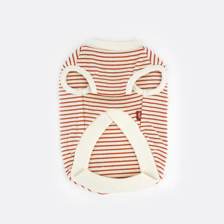 Best seller FLOT เสื้อผ้าสัตว์เลี้ยงจากเกาหลี ผ้าพรีเมียม แขนกุดใส่สบาย รุ่น DAILY PUPPY SLEEVELESS T-SHIRT