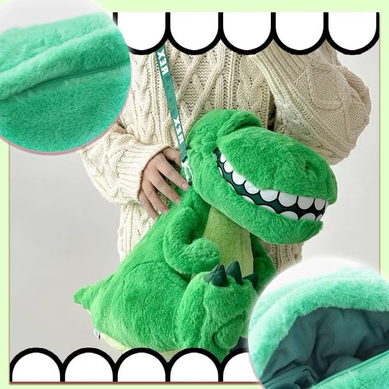 ❤️ตุ๊กตาตู้คีบ❤️มือ1👆🏻:ตุ๊กตาของเล่น Rex Crossbody กระเป๋าToy Story ถอดสายได้ขนาด 40cm