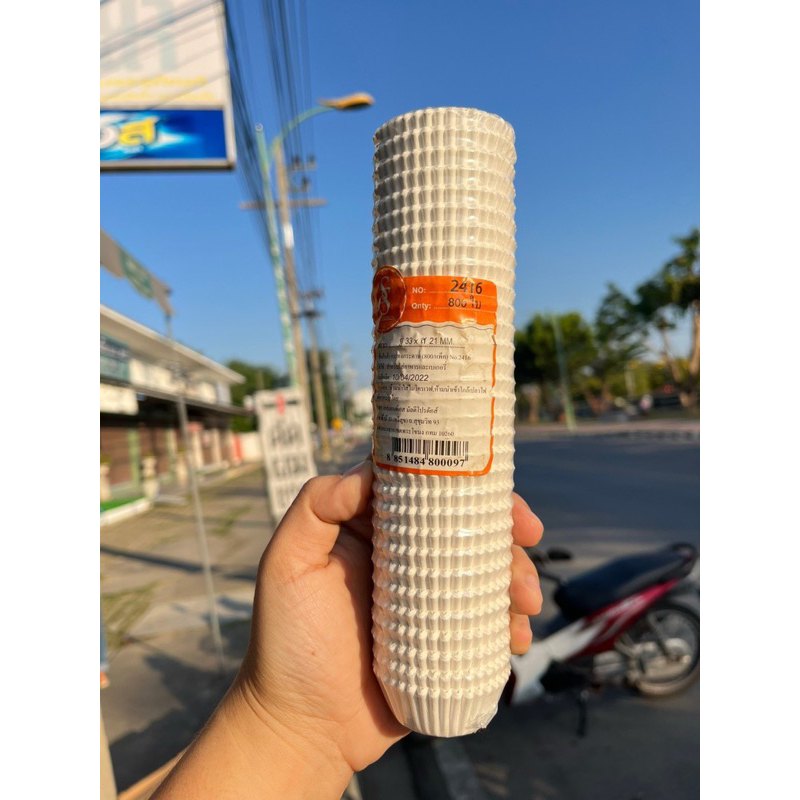 กระทงกระดาษ สีขาว แพค/800ใบ สำหรับใส่อาหาร เบเกอรี่  มี 9 ขนาด - รูปที่ 5