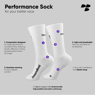 Personal Best Performance Sock รุ่น Low Cut ข้อสั้น ถุงเท้าวิ่ง ไร้ตะเข็บ ระบายอากาศเยี่ยม