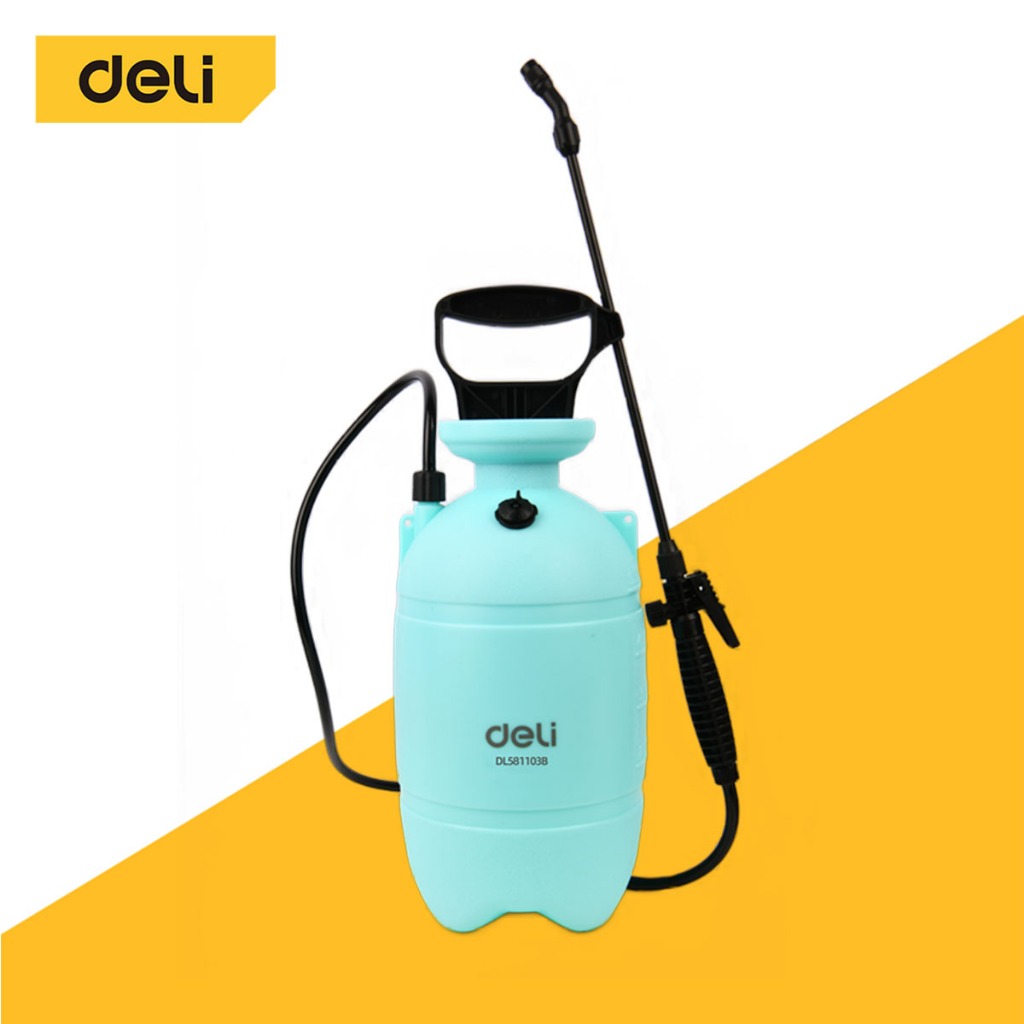 Deli ถังพ่นปุ๋ย กระบอกฉีดยา พ่นยาฆ่า สเปรย์ฉีดพ่นยาฆ่าเชื้อ 3ลิตร 5ลิตร งอได้ 360องศา Sprayer