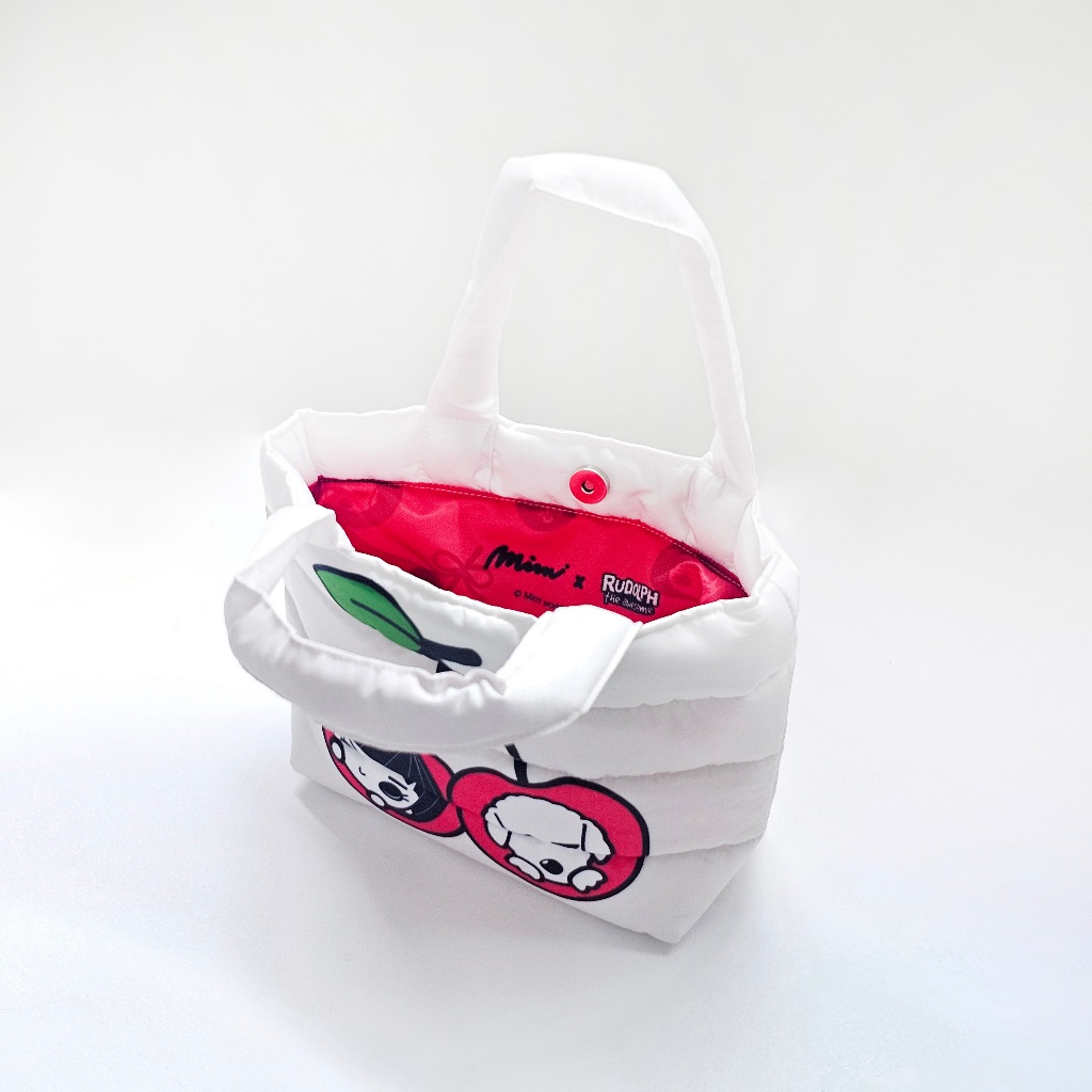 Mimi กระเป๋านุ่ม Mon chéri  ทรงสี่เหลี่ยม 30x20 เซนติเมตร White A9YHRE