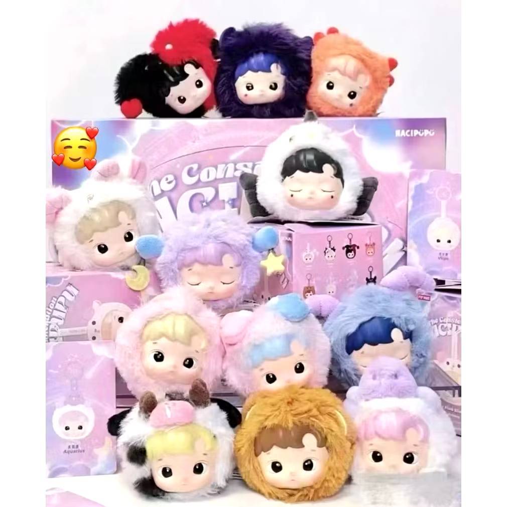 พร้อมส่ง พวงกุญแจ HACIPUPU น้องฮาชิ 12ราศีThe Constellation Series-Vinyl Plush Bind Box