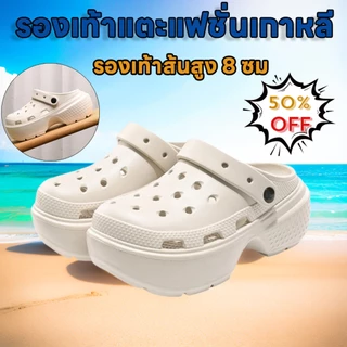 COD🆕พร้อมส่ง รองเท้าแตะ รองเท้าแตะ แบบลำลอง รองเท้าหัวโต ส้นสูง หนา 8 ซม พื้นนิ่ม ใส่สบาย พร้อม สินค้าพร้อมส่ง