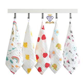 ผ้าเช็ดหน้า มีหูสำหรับแขวน ผ้าสาลู6 ชั้น ผ้าเช็ดเอนกประสงค์ …