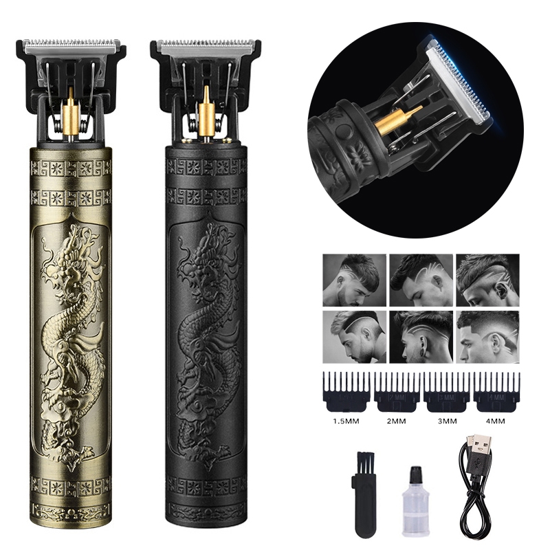 เครื่องตัดผมแบตตาเลี่ยนไฟฟ้า เครื่องโกนหนวด ชาร์จไร้สาย USB ปัตตาเลี่ยนใช้ได้ทั้งเด็กและผู้ใหญ่