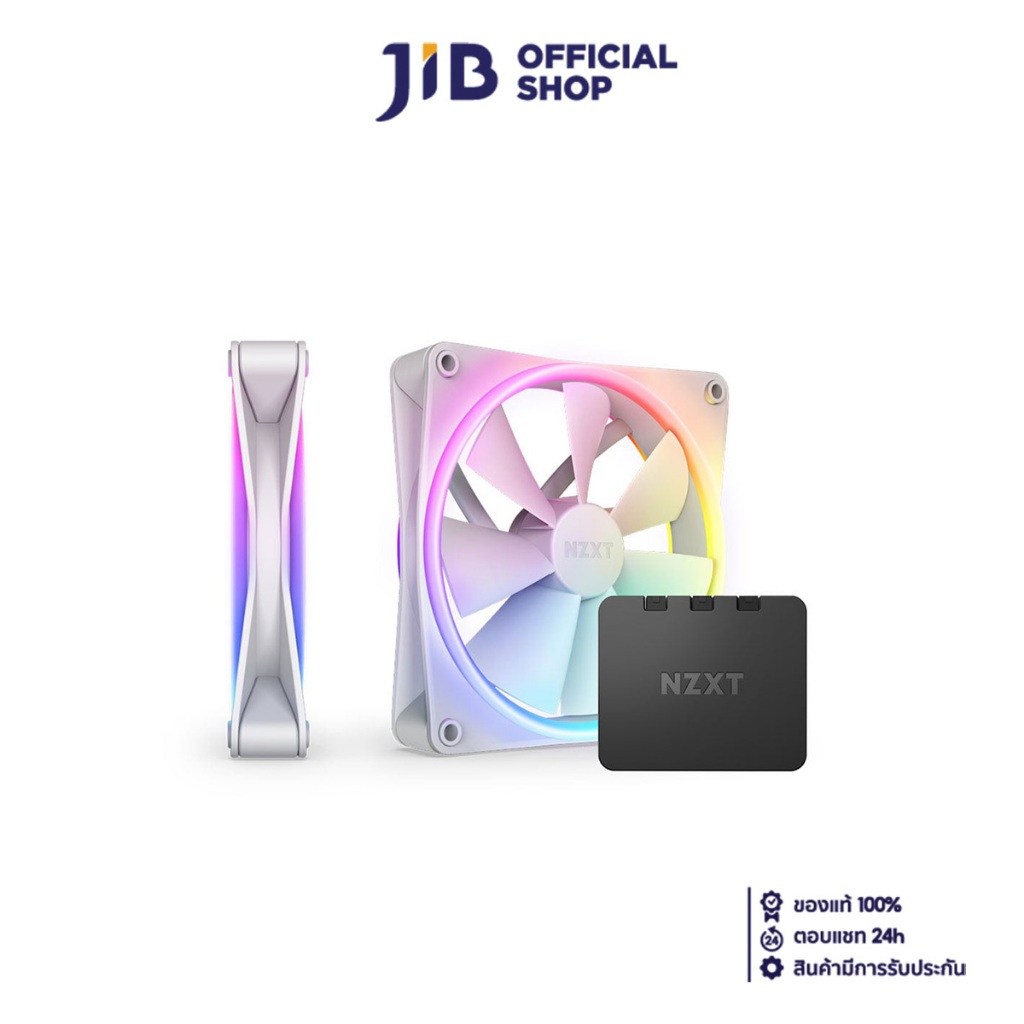 CASE FAN (พัดลมเคส) NZXT F140 RGB DUO TWIN PACK WHITE