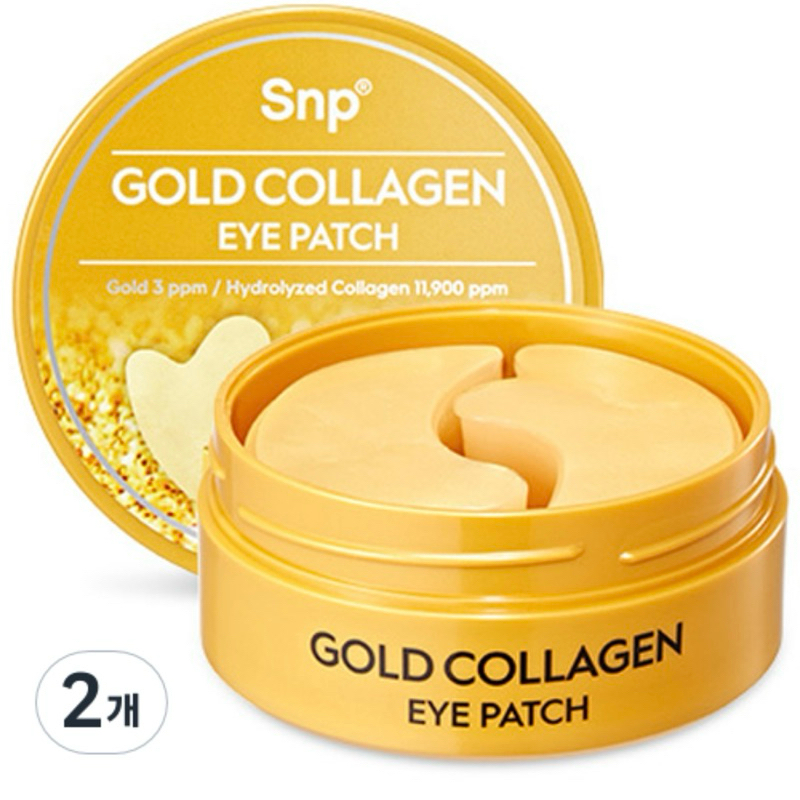 SNP Gold Collagen Firming Eye Patch 60 แผ่น (แผ่นมาส์กใต้ตา ผสมทองคอลลาเจน)
