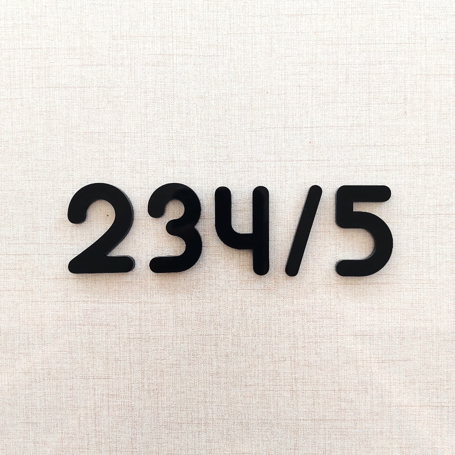 🦄 ตัวเลขที่บ้าน 🏡 ป้ายบ้านเลขที่ ตัวเลขอะคริลิค - รูปที่ 2