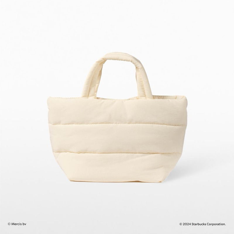 [ไม่ restock ]🌈 โค้ดแฟชั่น ลด 30% 🌈 กระเป๋า Starbucks Miffy Ivory Puffer Tote กระเป๋าสตาร์บัคส์คอลเลกชัน Miffy