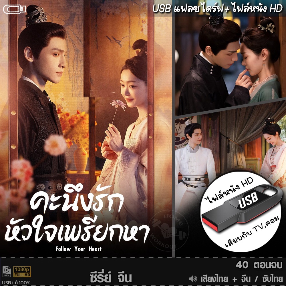 ซีรีย์จีน คะนึงรักหัวใจเพรียกหา Follow Your Heart (พากยไทย/จีน) แบบUSB หนังHD เล่นกับTVคอม ไฟลหนัง