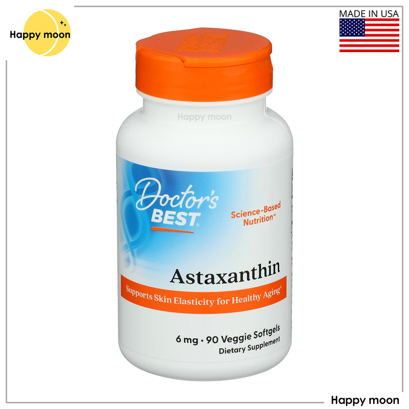 Doctor's Best, Astaxanthin with AstaReal, 6 mg, 90 Veggie Softgels