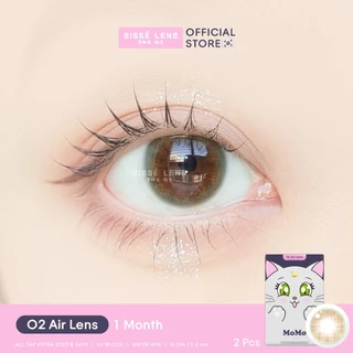 [Limited] Sisse Lens คอนแทคเลนส์ รายเดือน รุ่น MoMo สี Moon/Venus/Neptune 1คู่ : O2 Air Lens