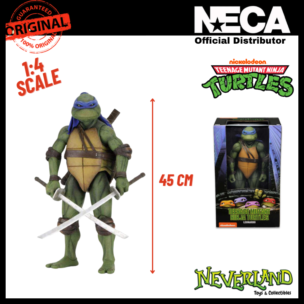 (NECA) Teenage Mutant Ninja Turtles (1990 Movie) Leonardo 1/4 Figure