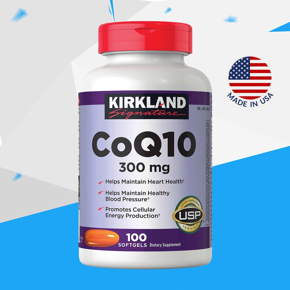 (Exp.06/2027)Kirkland Signature CoQ10 300 mg 100 Softgels
