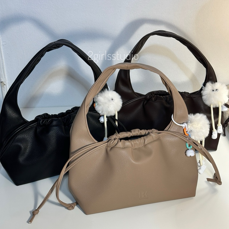 Mita Shoulder Bag กระเป๋าสะพายไหล่แบบหูรูด หนัง Pu พร้อมส่ง
