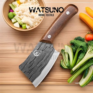 Watsuno.มีดทำครัวสแตนเลส มีดทำครัวขนาดเล็ก มีดผลไม้ด้ามไม้ ม…