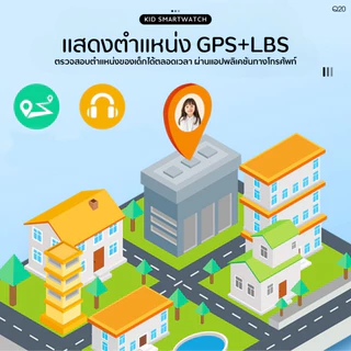 นาฬิกาเด็ก เมนูไทย Q88 Q19 Q12 Q20 สมาทวอช นาฬิกาข้อมือ ยกได้หมุนได้ นาฬิกากันเด็กหาย ติดตามตำแหน่ง