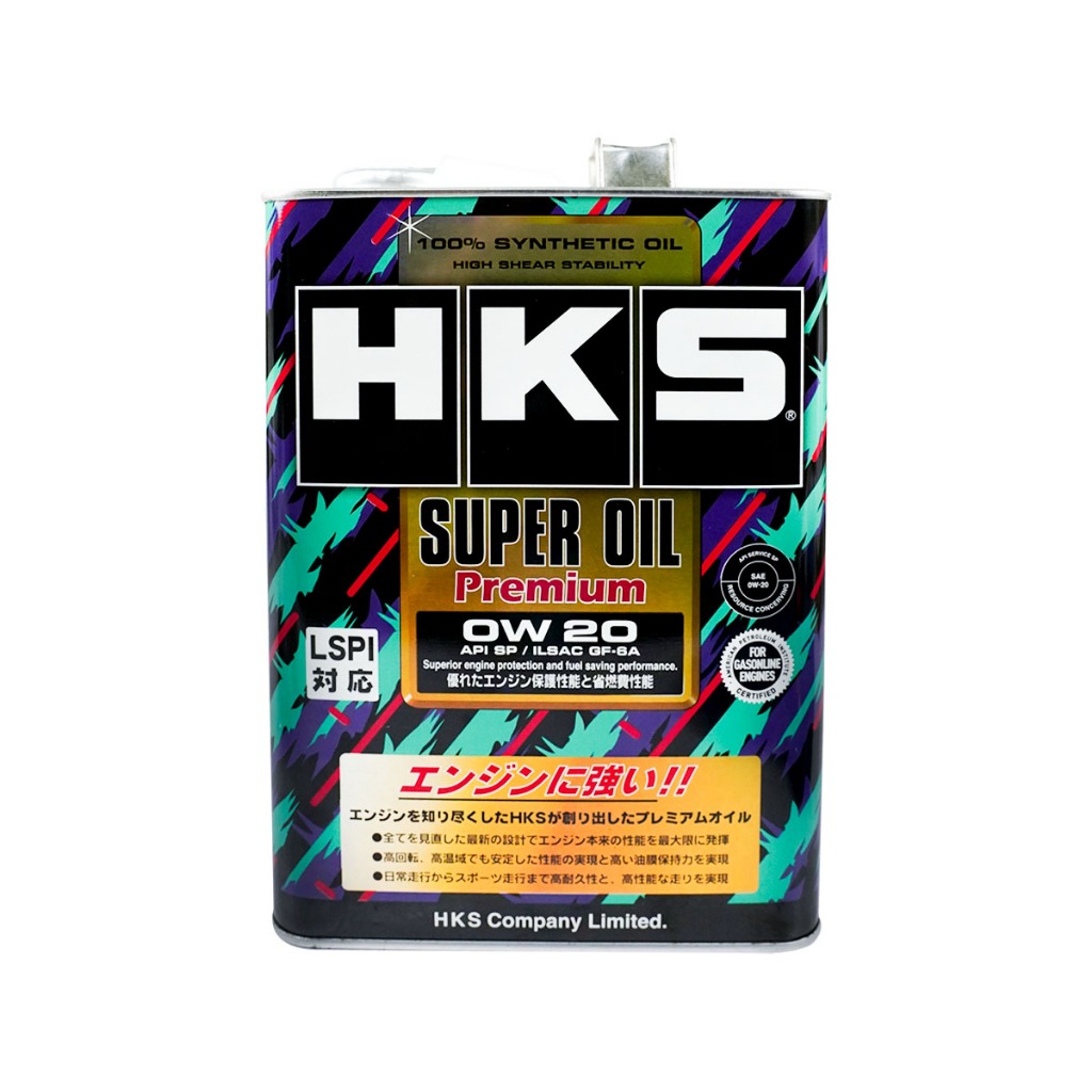 น้ำมันเครื่อง SUPER OIL PREMIUM 0W20 SP HKS 4L (52001-KK006)[55425803]