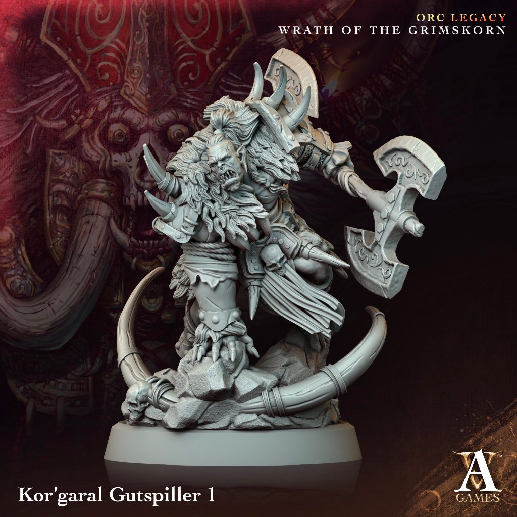 Orc Legacy - Wrath of the Grimskorn - โมเดล DnD miniature รูปที่ 3