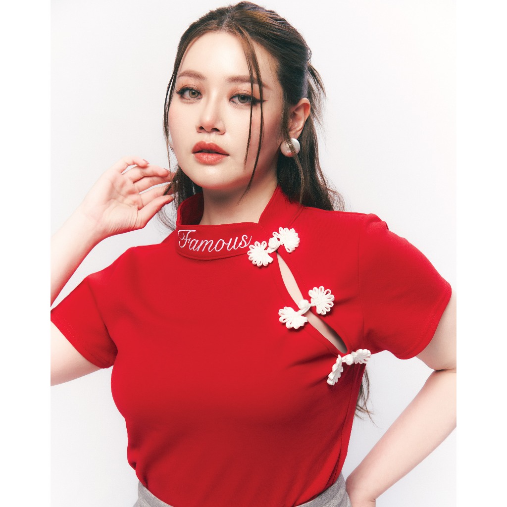 Qipao Collar Top เสื้อกี่เพ้า FMBL-F1T452 #CNY