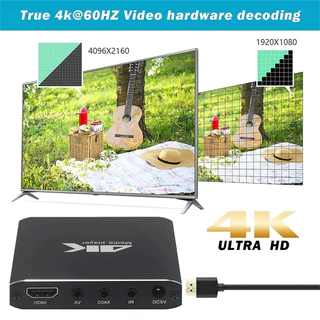 Mini 4K 265 Advertising Player Media Player Support TF Card USB Disk 1080P Full HD MultiMedia HDD Player