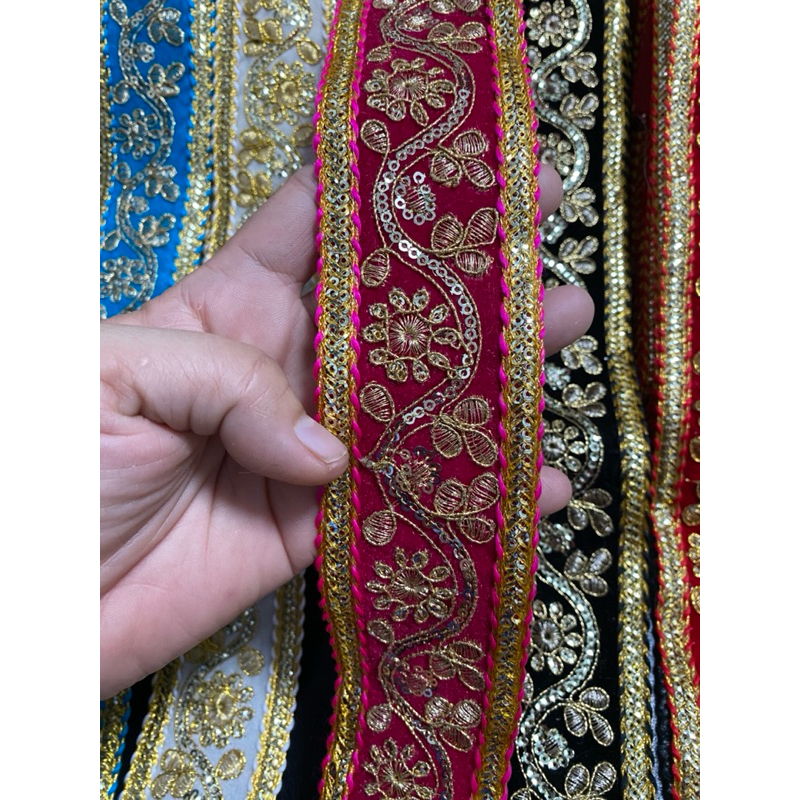 ยกม้วน9เมตร เทปทองตกแต่ง ริบบิ้นทอง แถบตกแต่งหน้ากว้าง5.5ซม ราคา ถูกที่สุด ดีลบีเคเค แกลเลอรีภาพที่ 7