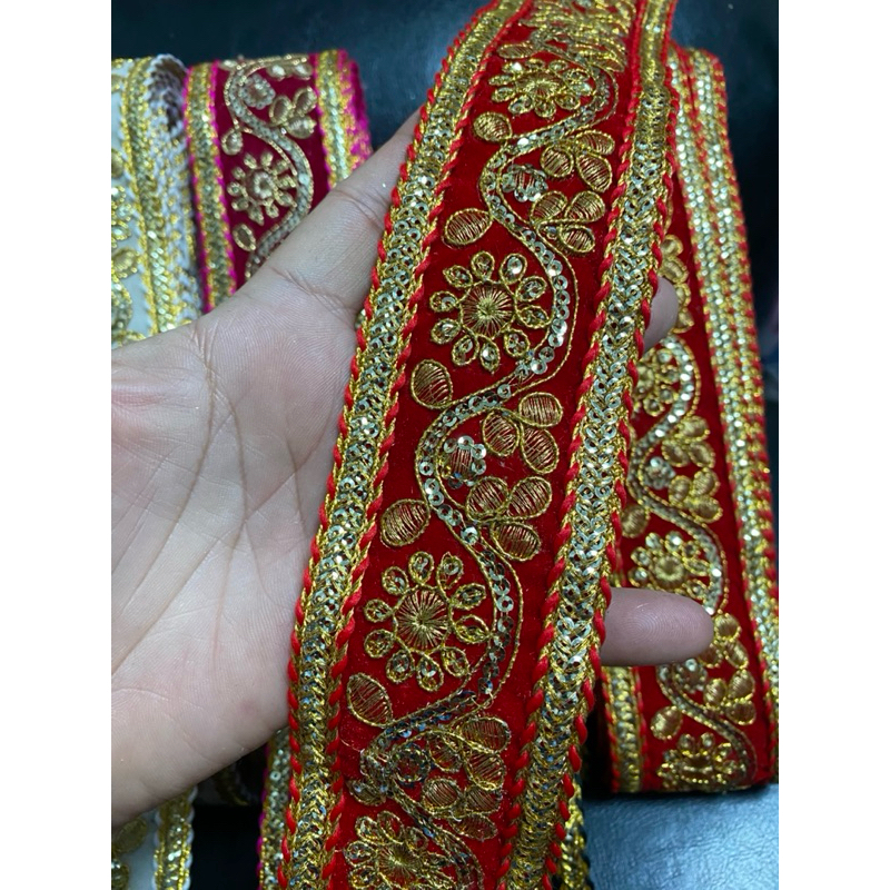 ยกม้วน9เมตร เทปทองตกแต่ง ริบบิ้นทอง แถบตกแต่งหน้ากว้าง5.5ซม ราคา ถูกที่สุด ดีลบีเคเค แกลเลอรีภาพที่ 9