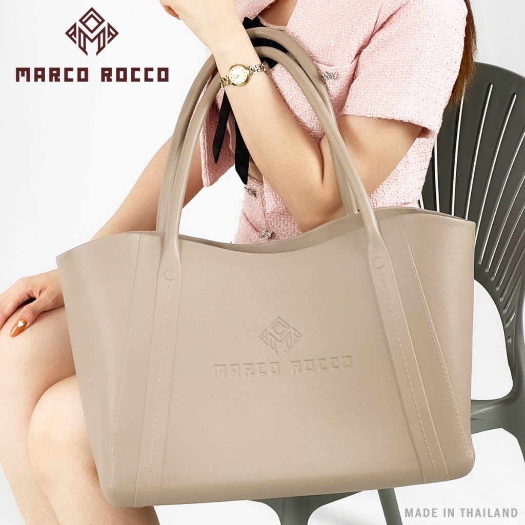 Marco Rocco กระเป๋าสะพายไหล่ สไตล์เรียบง่าย Cherie ทรงโท้ท สำหรับผู้หญิง กระเป๋าที่สวยประณีต EVA รุ่น BR3003 และ BR3004