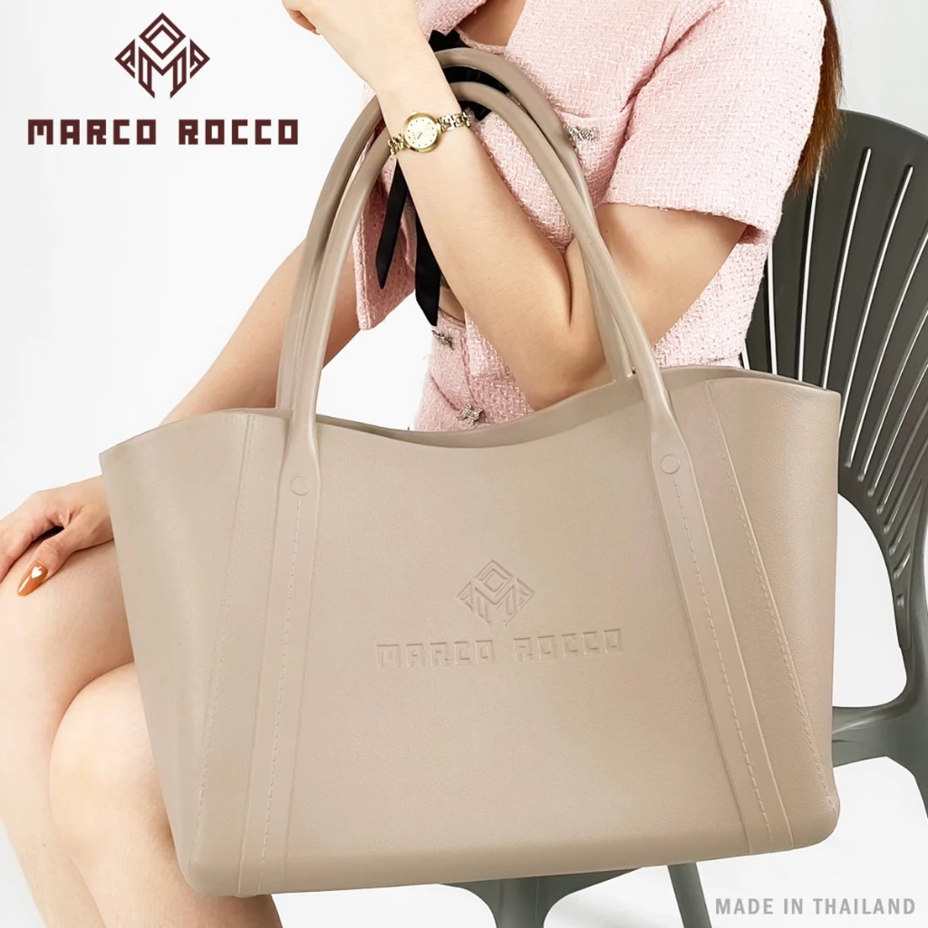 Marco Rocco กระเป๋าสะพายไหล่ สไตล์เรียบง่าย Cherie ทรงโท้ท สำหรับผู้หญิง กระเป๋าที่สวยประณีต EVA รุ่น BR3003 และ BR3004
